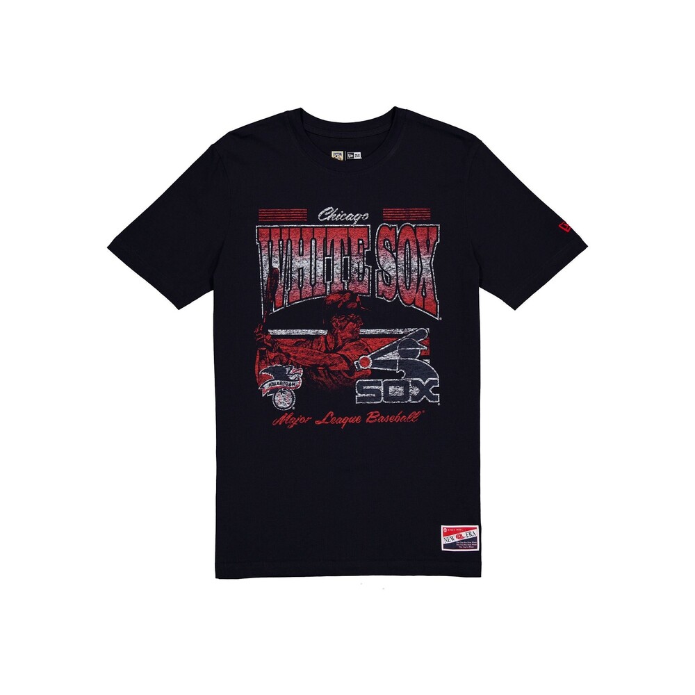 New Era Chicago White Sox Throwback Distress T-Shirt - Size 3XL